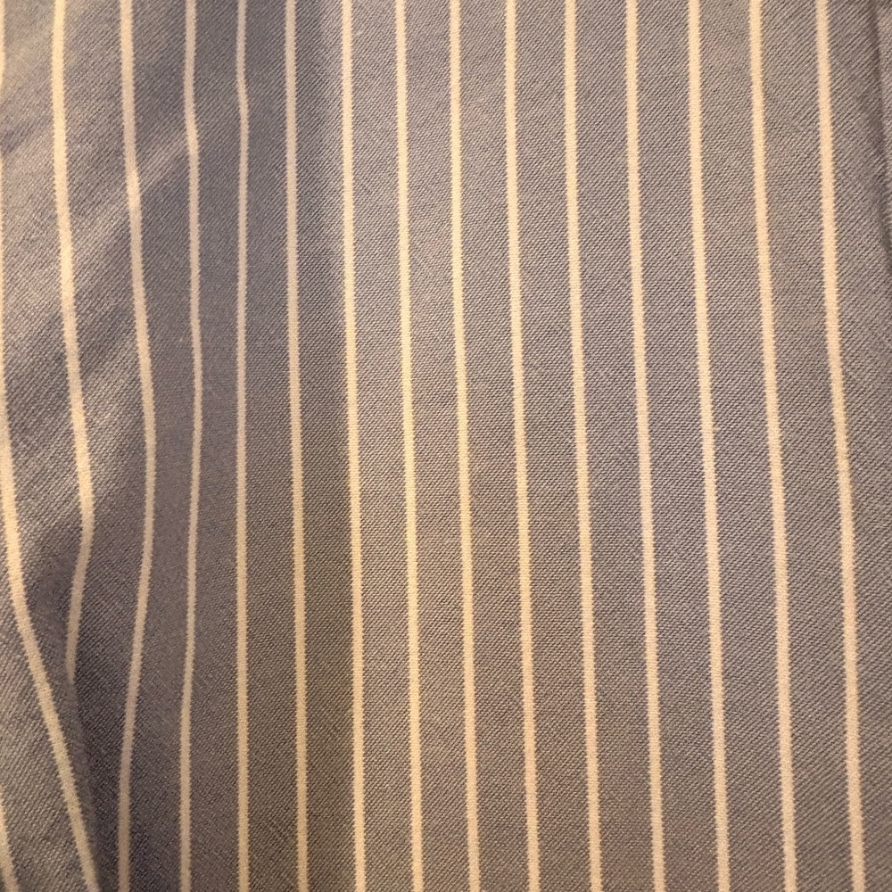 Universal Thread Blue and White Stripe Button Down Shirt - Picture 4 of 7